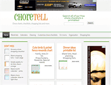 Tablet Screenshot of choretell.com